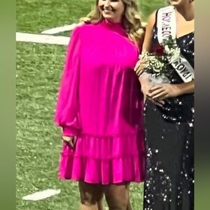 CeCe Women's Mini Dress in Vibrant Pink